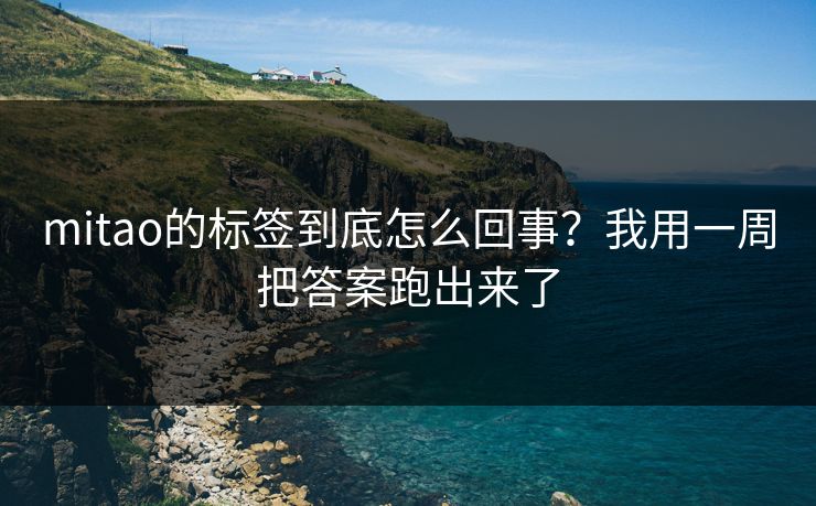 mitao的标签到底怎么回事？我用一周把答案跑出来了